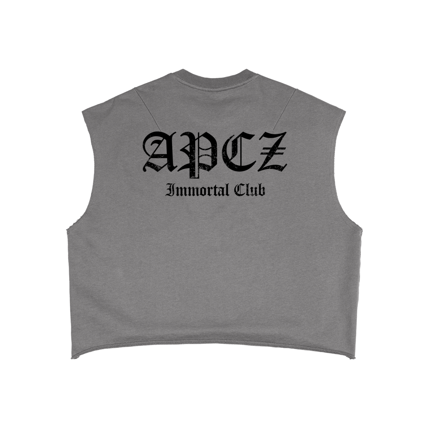 IMC OLDIE CUTOFF BLACK (FRONT/BACK)