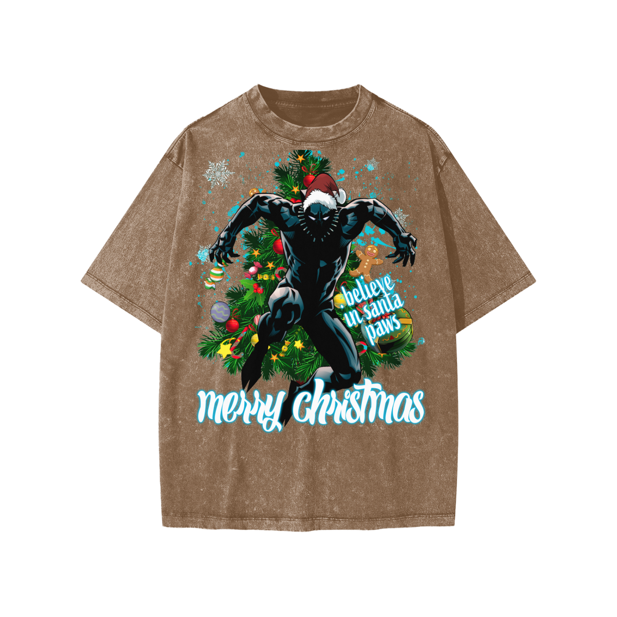 Snow Washed Kids' T-Shirt (HOLIDAY BLACK PANTHER)