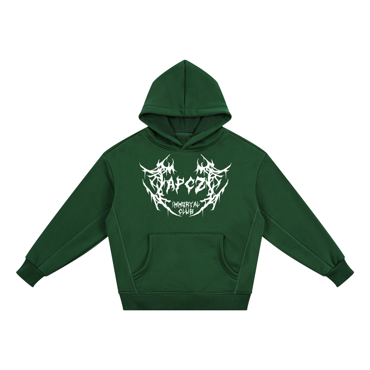 Essential Kids' Fleece Hoodie (APCZ ROCK) WHITE