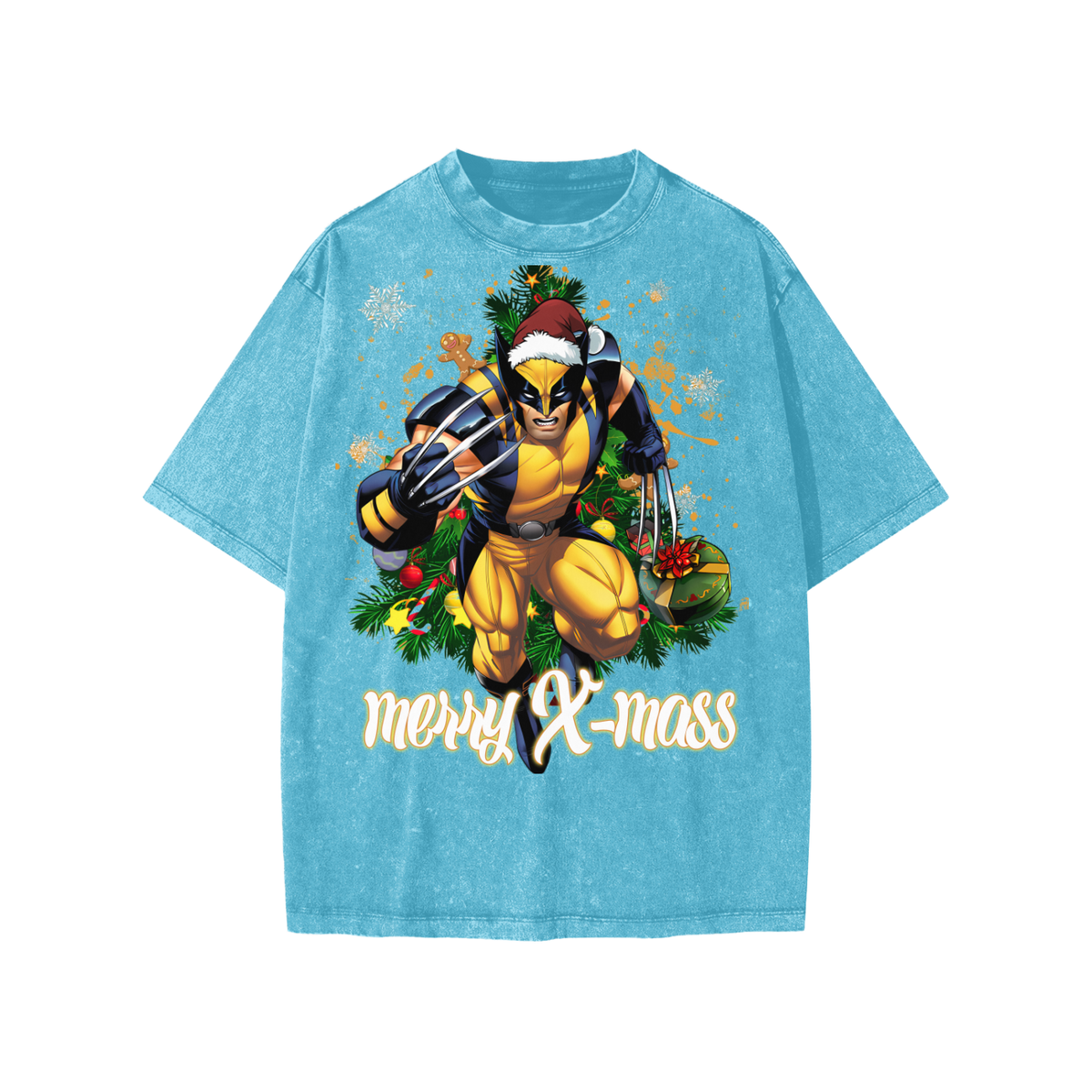 Snow Washed Kids' T-Shirt (HOLIDAY WOLVERINE)