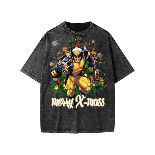 Snow Washed Kids' T-Shirt (HOLIDAY WOLVERINE)