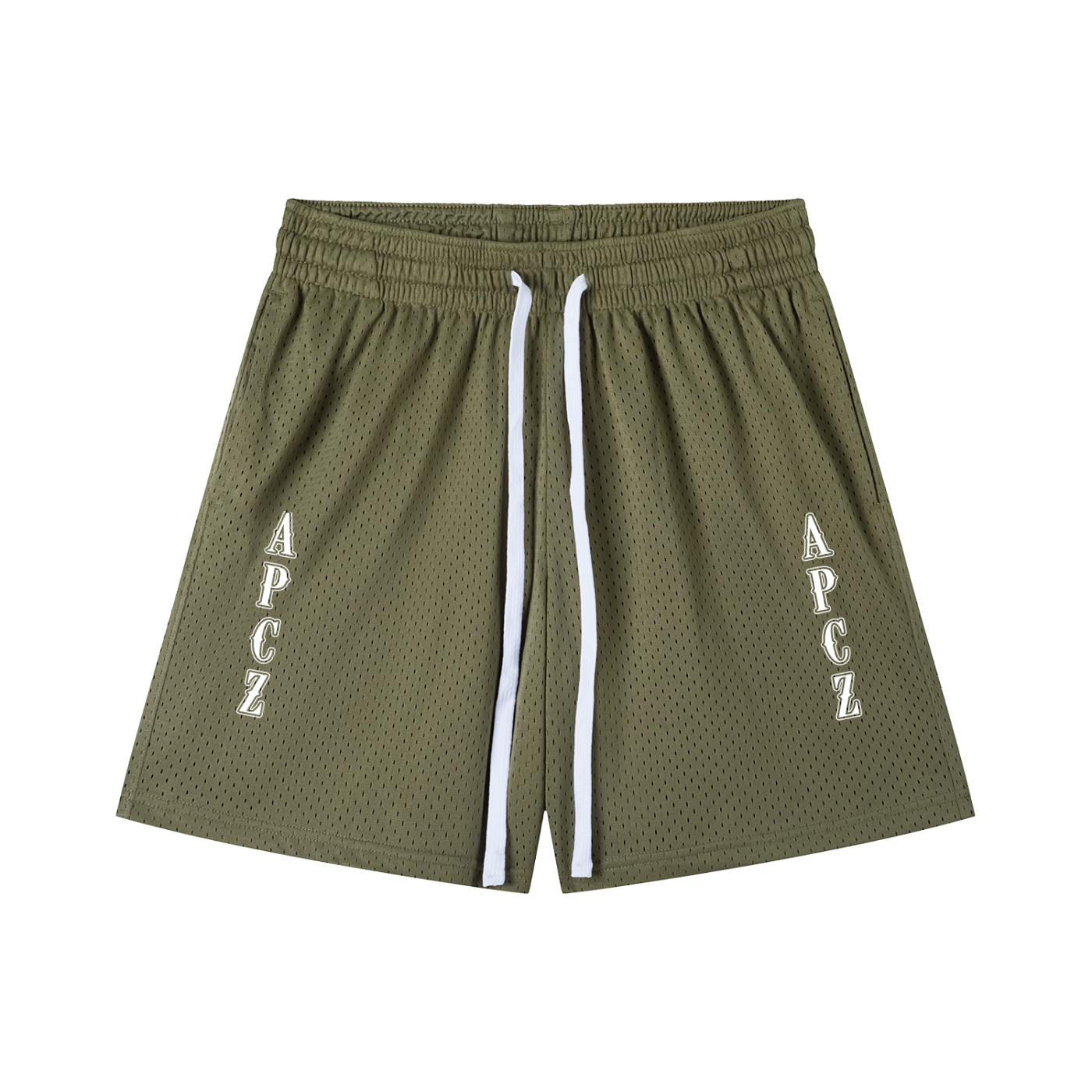MESH DRAWSTRING SHORTS (APCZ) WHITE