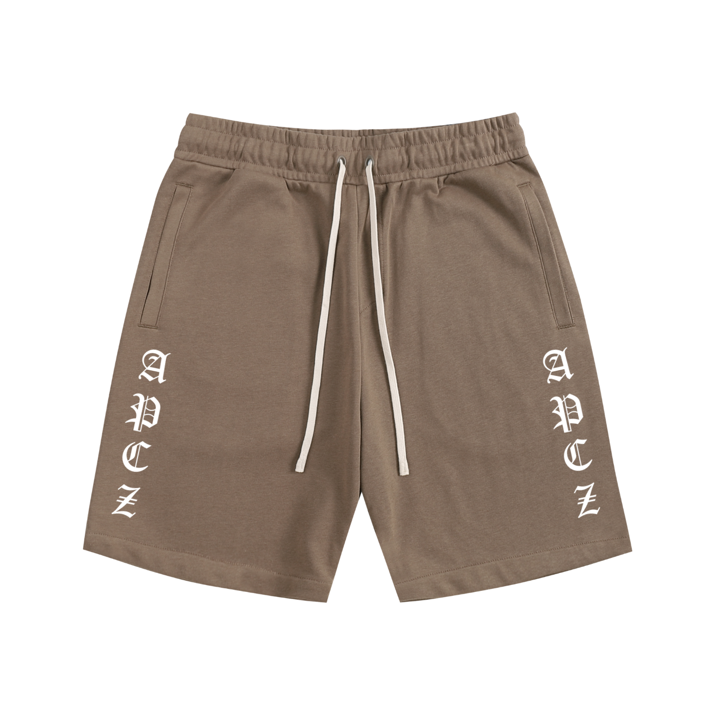 Essential Cotton Shorts (OLD ENGLISH) WHITE
