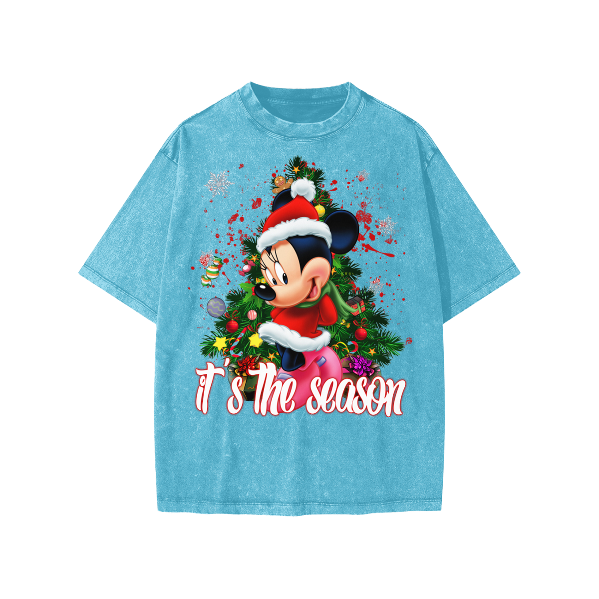 Snow Washed Kids' T-Shirt (HOLIDAY MINNIE)
