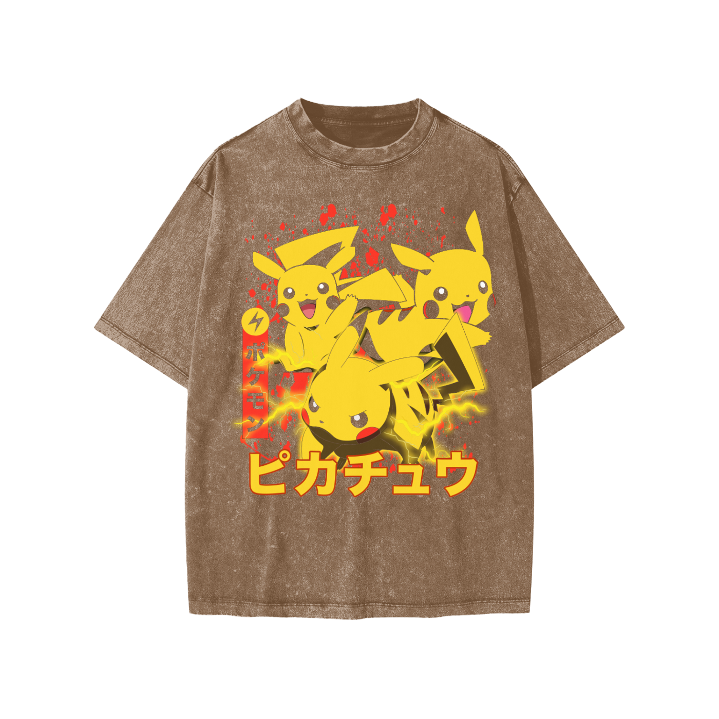 Snow Washed Kids' T-Shirt (PIKACHU)