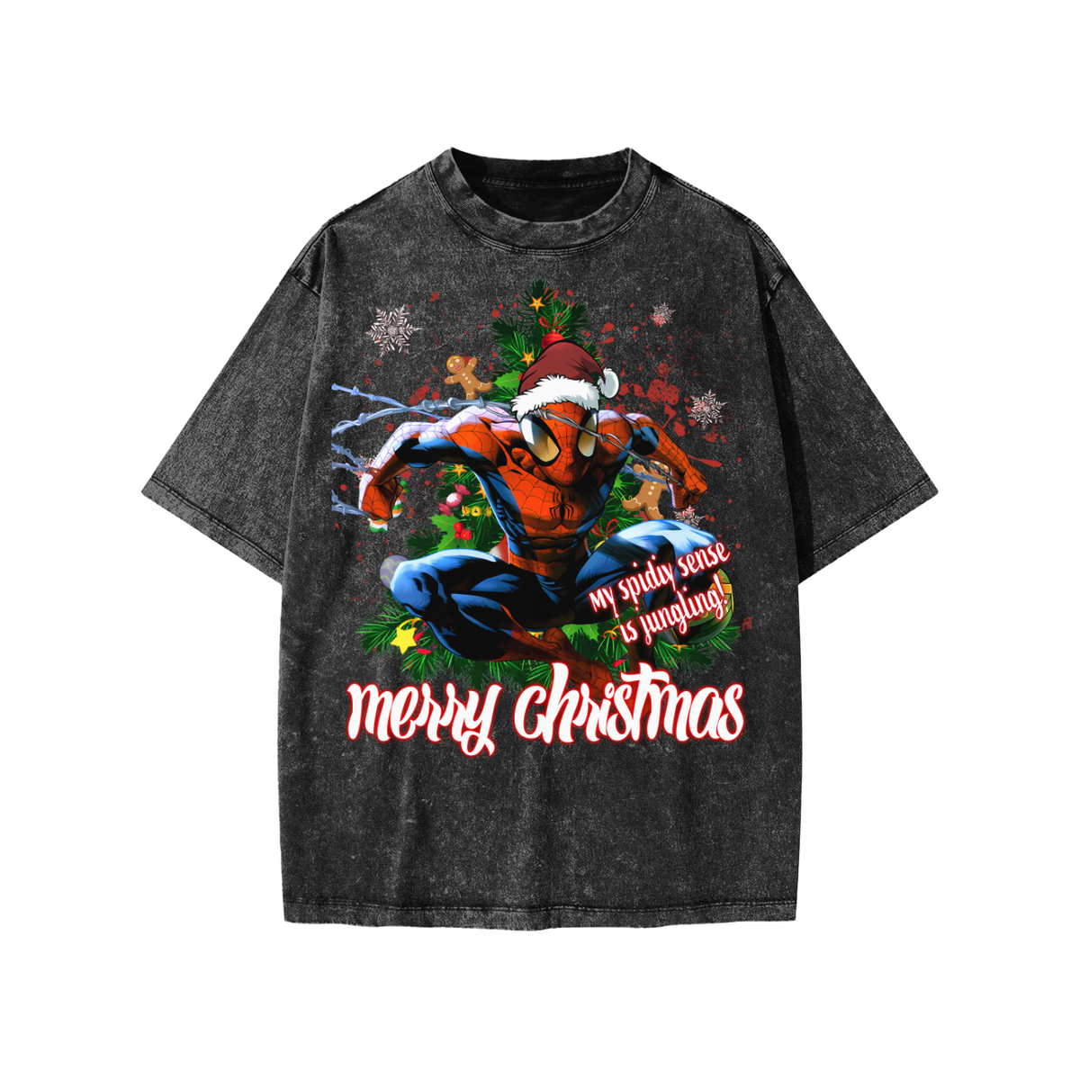 Snow Washed Kids' T-Shirt (HOLIDAY SPIDEY)