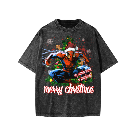 Snow Washed Kids' T-Shirt (HOLIDAY SPIDEY)