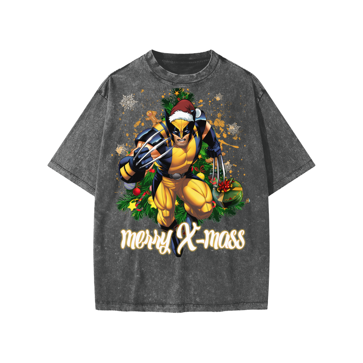 Snow Washed Kids' T-Shirt (HOLIDAY WOLVERINE)