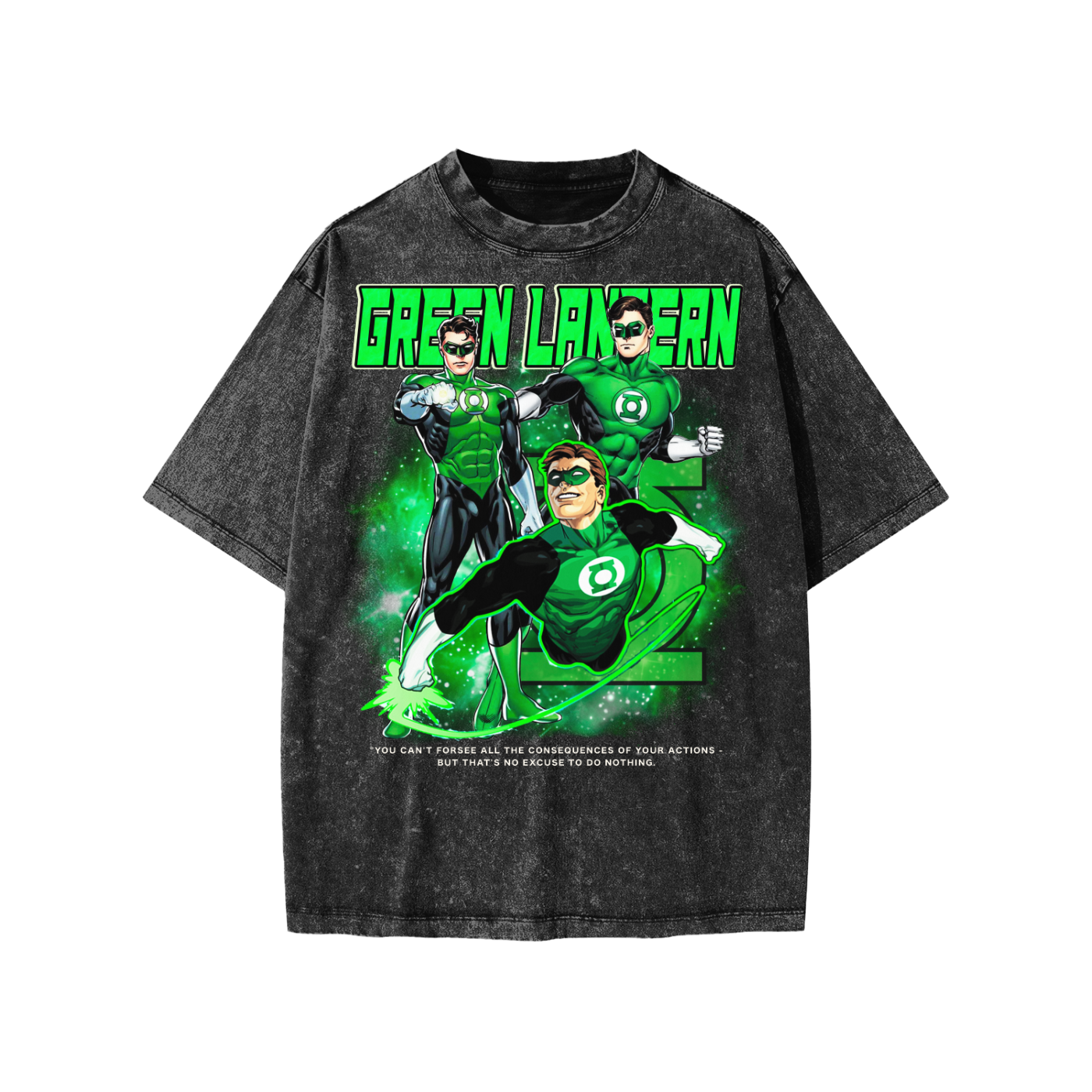 Snow Washed Kids' T-Shirt (GREEN LANTERN)