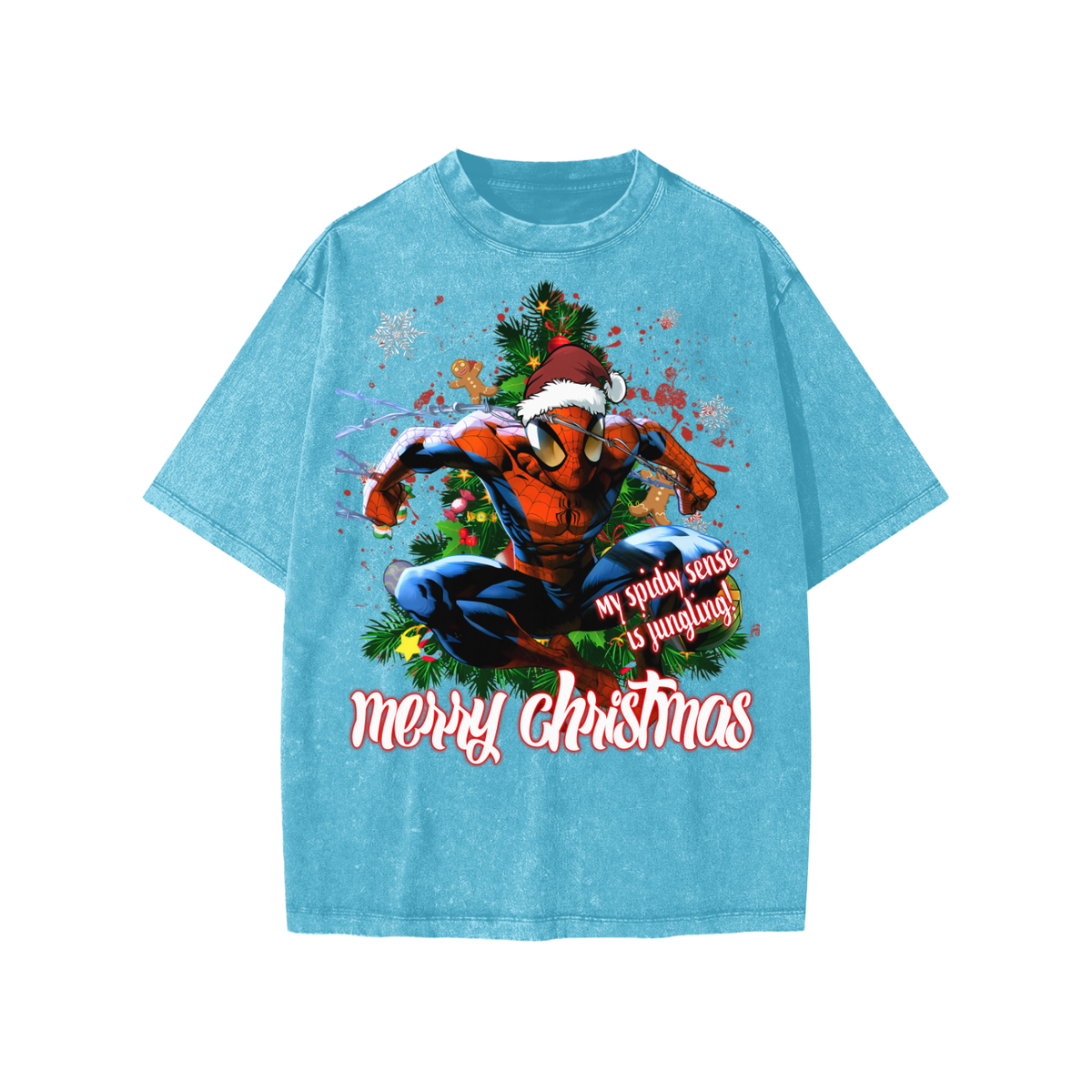 Snow Washed Kids' T-Shirt (HOLIDAY SPIDEY)