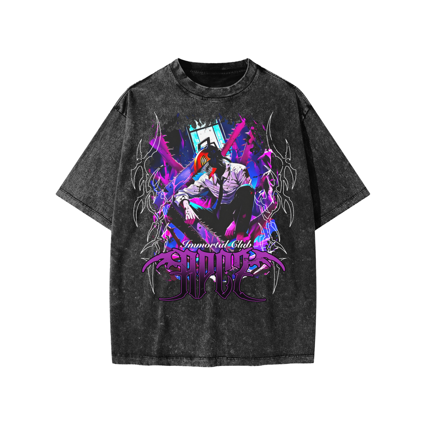 Snow Washed Kids' T-Shirt (CHAINSAW MAN)