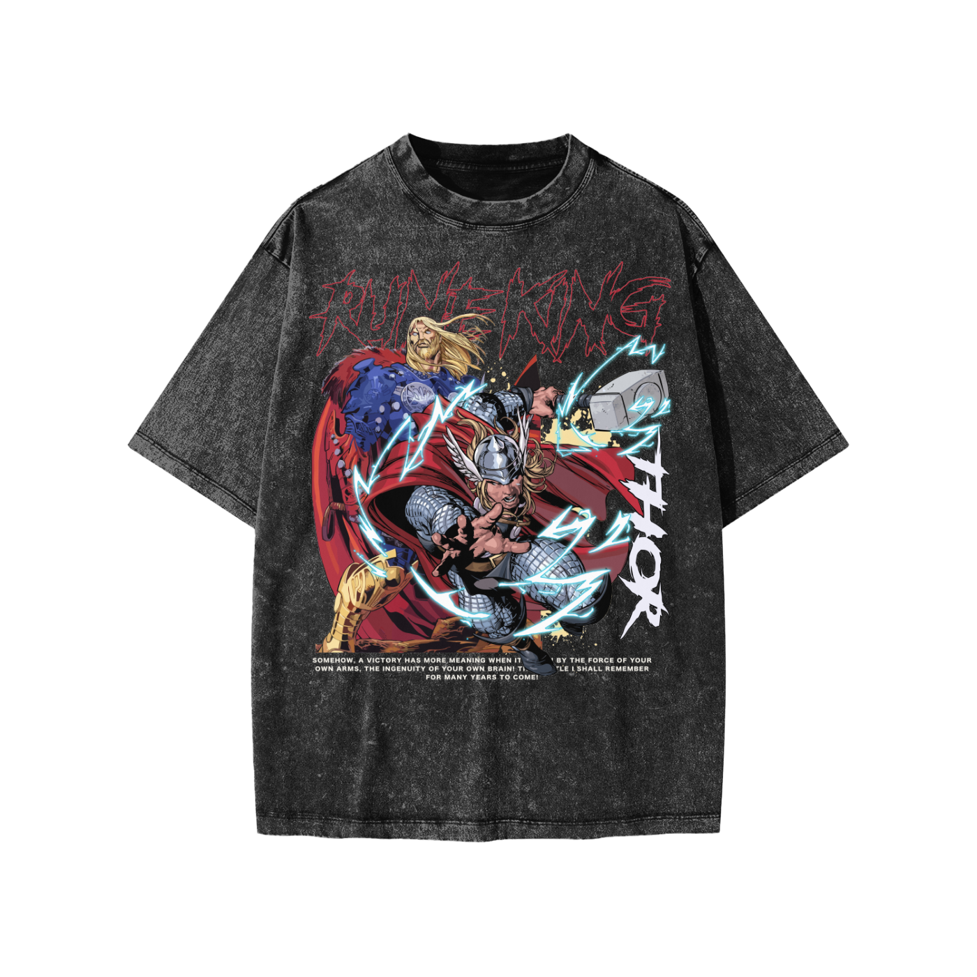 Snow Washed Kids' T-Shirt (RUNE KING THOR)