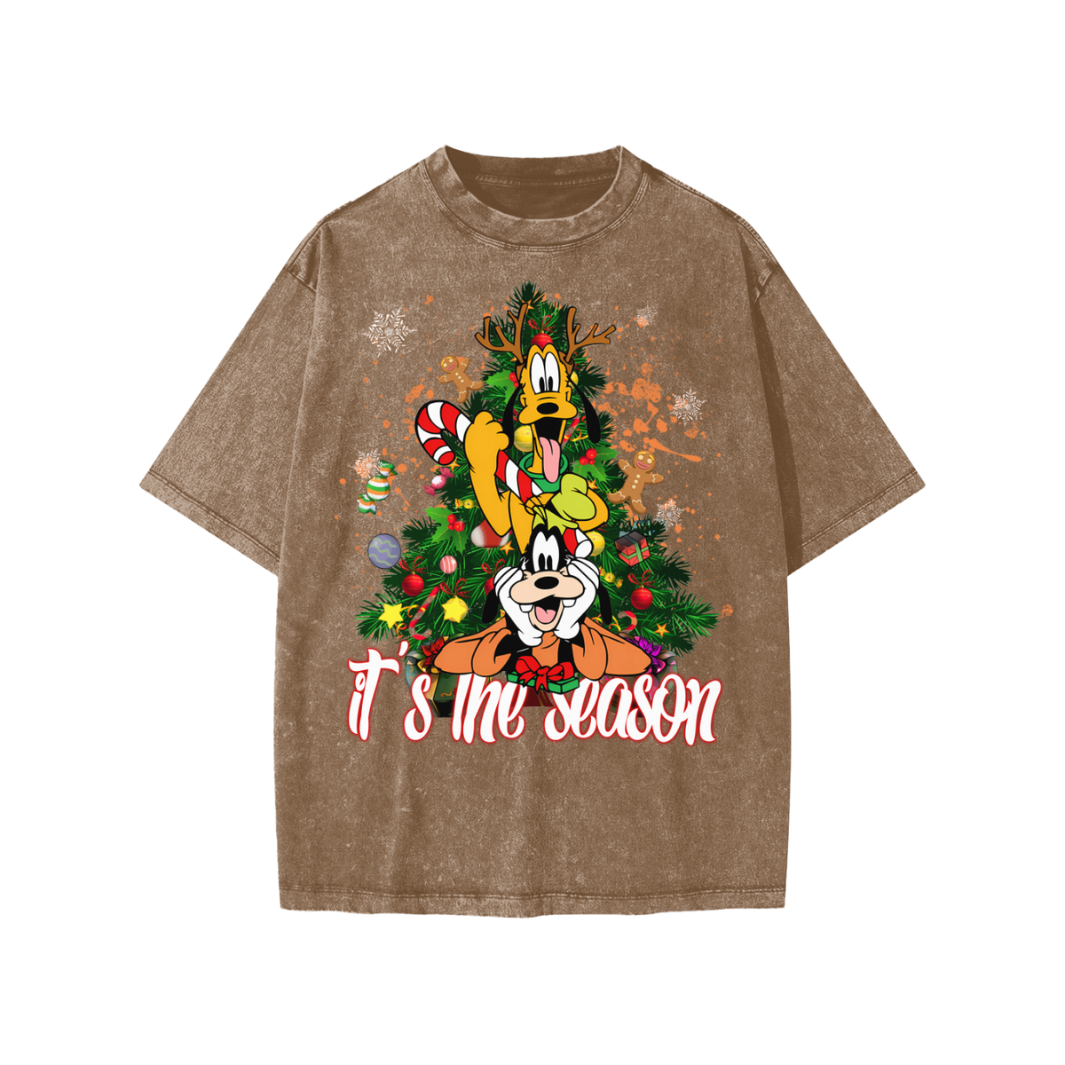 Snow Washed Kids' T-Shirt (HOLIDAY PLUTO & GOOFY)