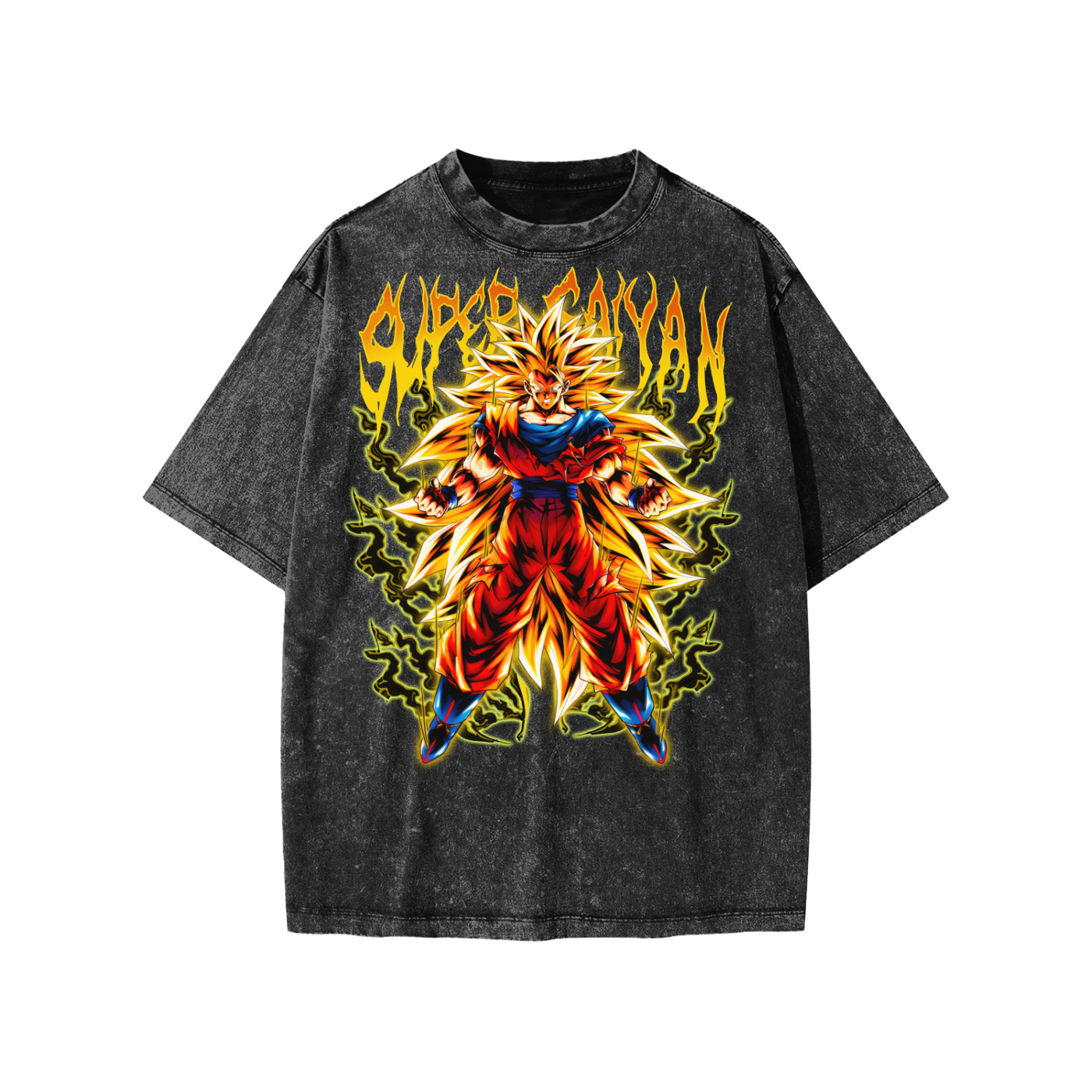 Snow Washed Kids' T-Shirt (SSJ 3 GOKU)