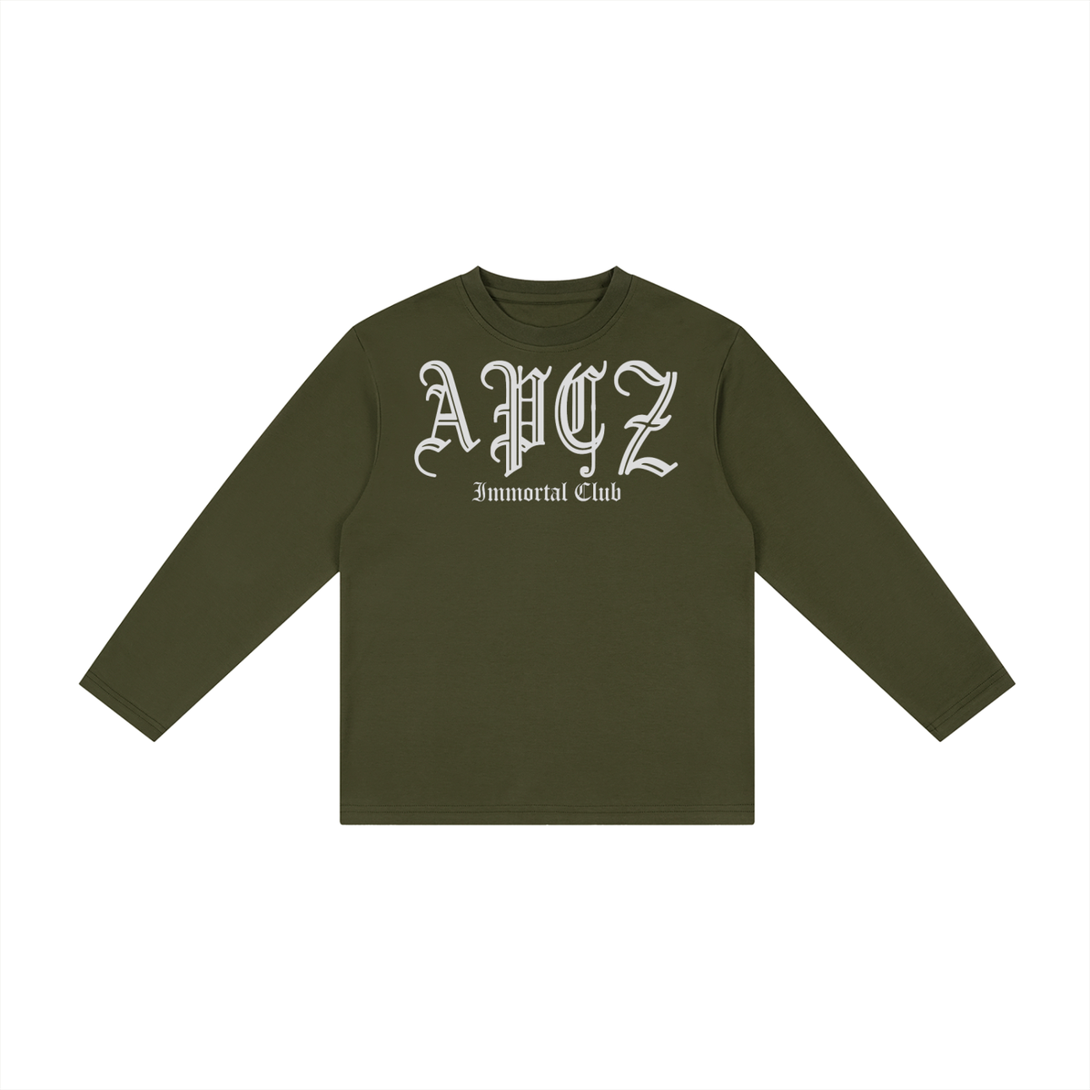 Kid's Drop Shoulder Long Sleeve T-Shirt (IMC OLD ENGLISH)