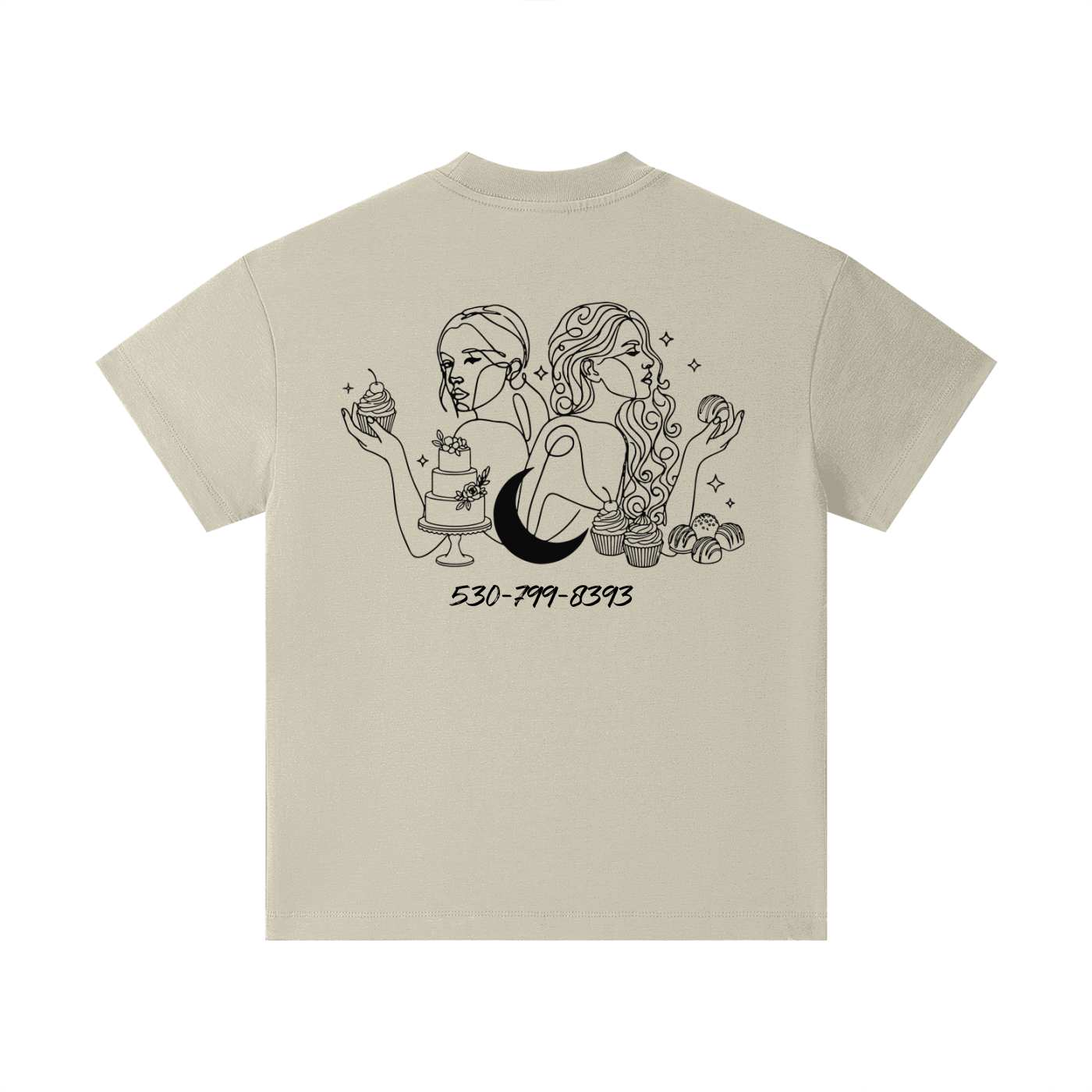 Pure Cotton Essential Kids T-Shirt (MOONS CAKES & TREATS)
