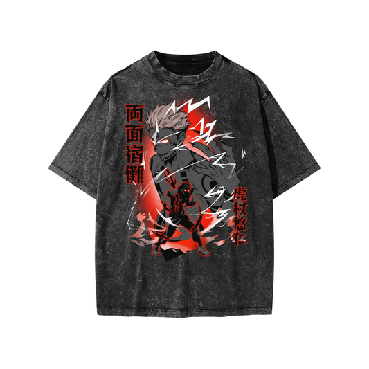 Snow Washed Kids' T-Shirt (SUKUNA)
