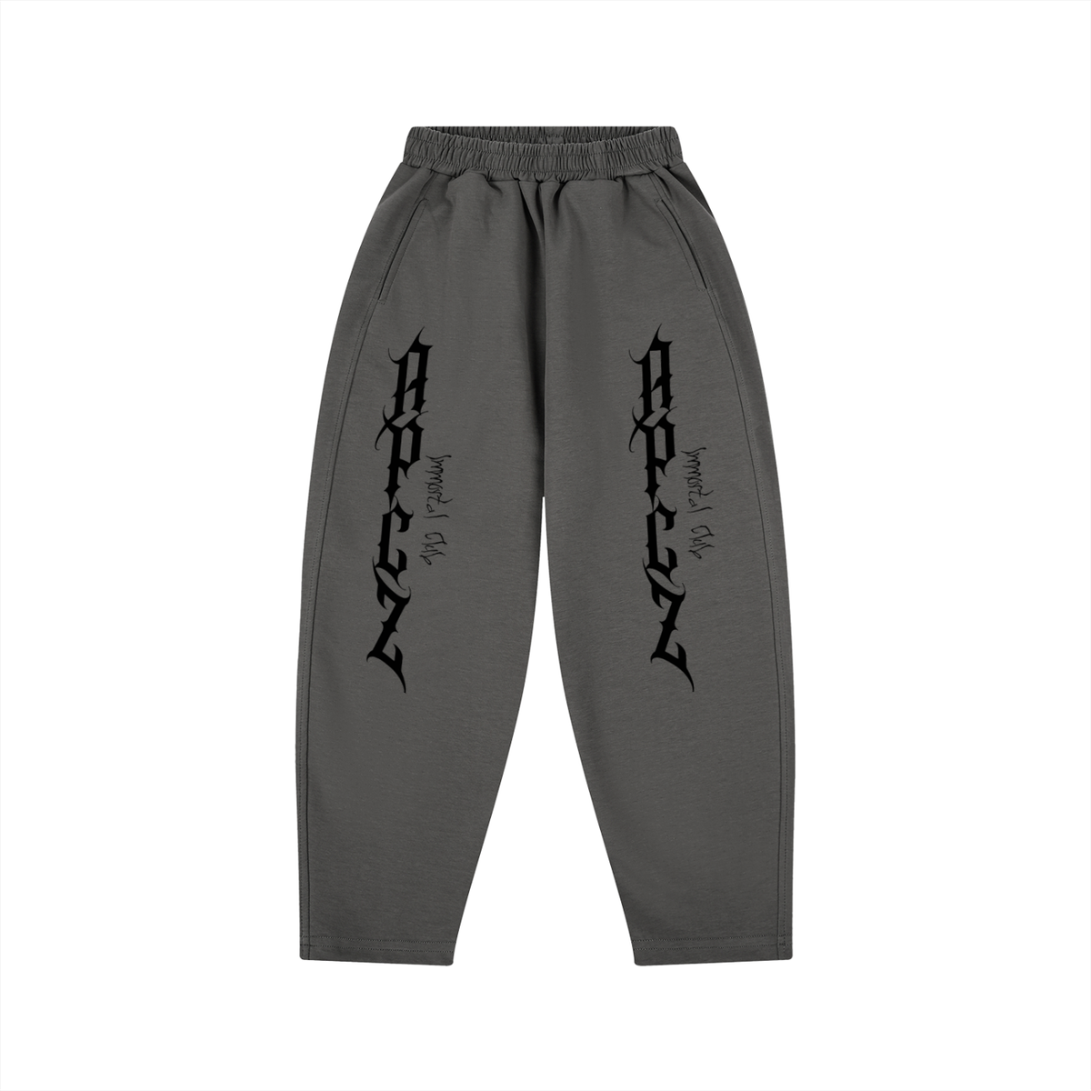 Kid's Loose Wide Leg Sweatpants (IMMORTAL CLUB) BLACK