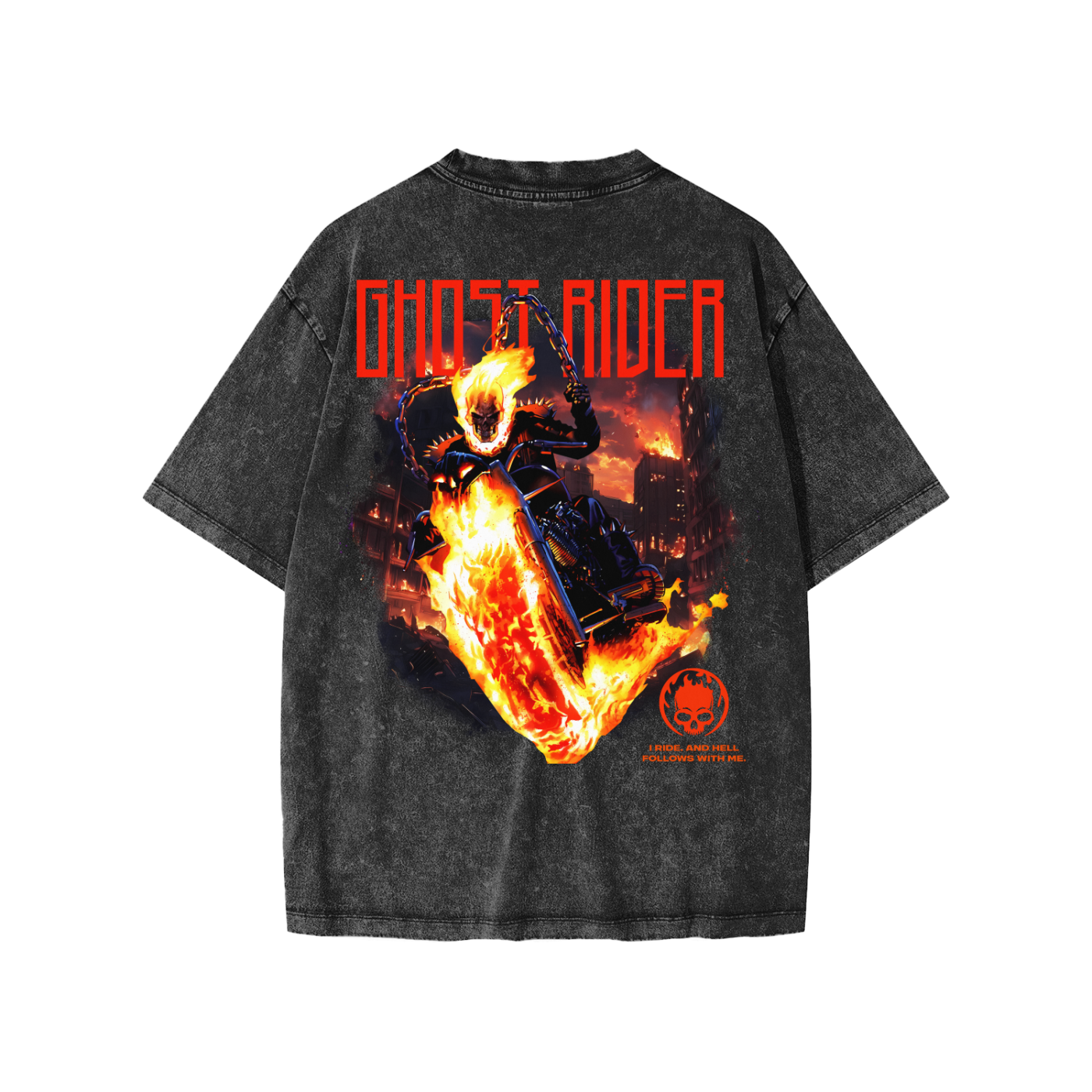 Snow Washed Kids' T-Shirt (GHOST RIDER)
