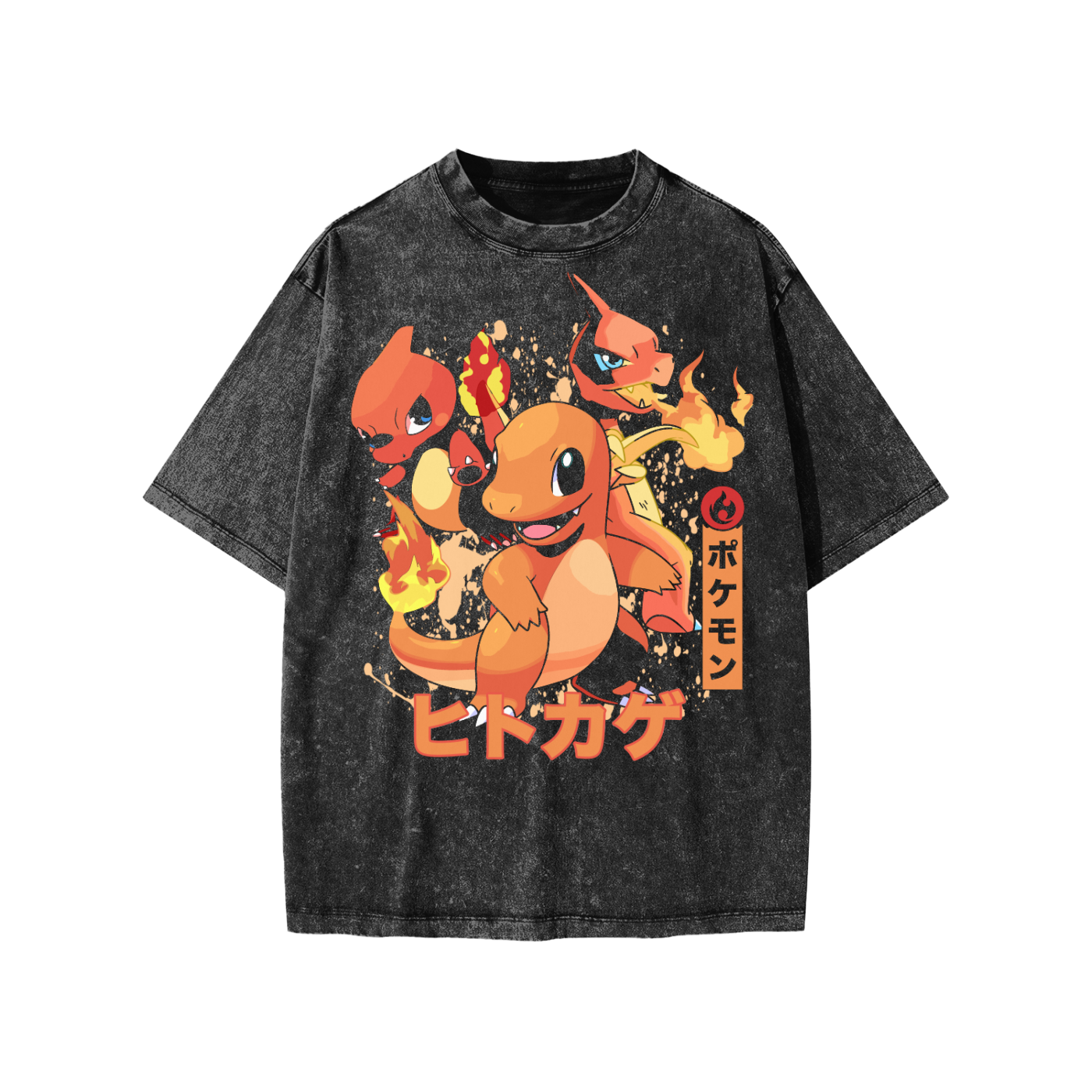 Snow Washed Kids' T-Shirt (CHARMANDER)