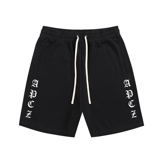 Essential Cotton Shorts (OLD ENGLISH) WHITE