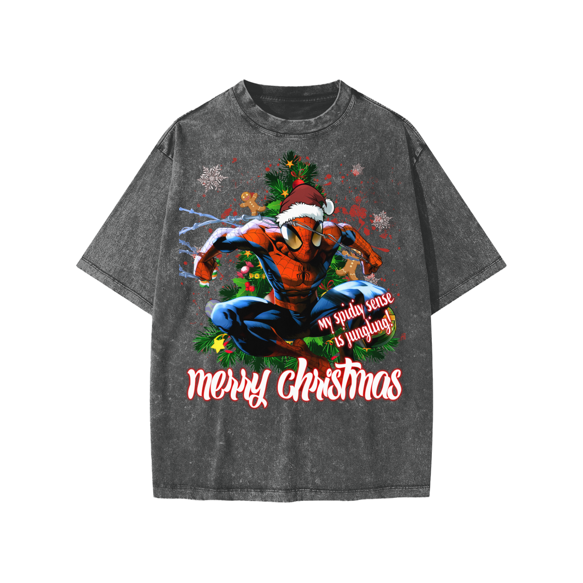 Snow Washed Kids' T-Shirt (HOLIDAY SPIDEY)