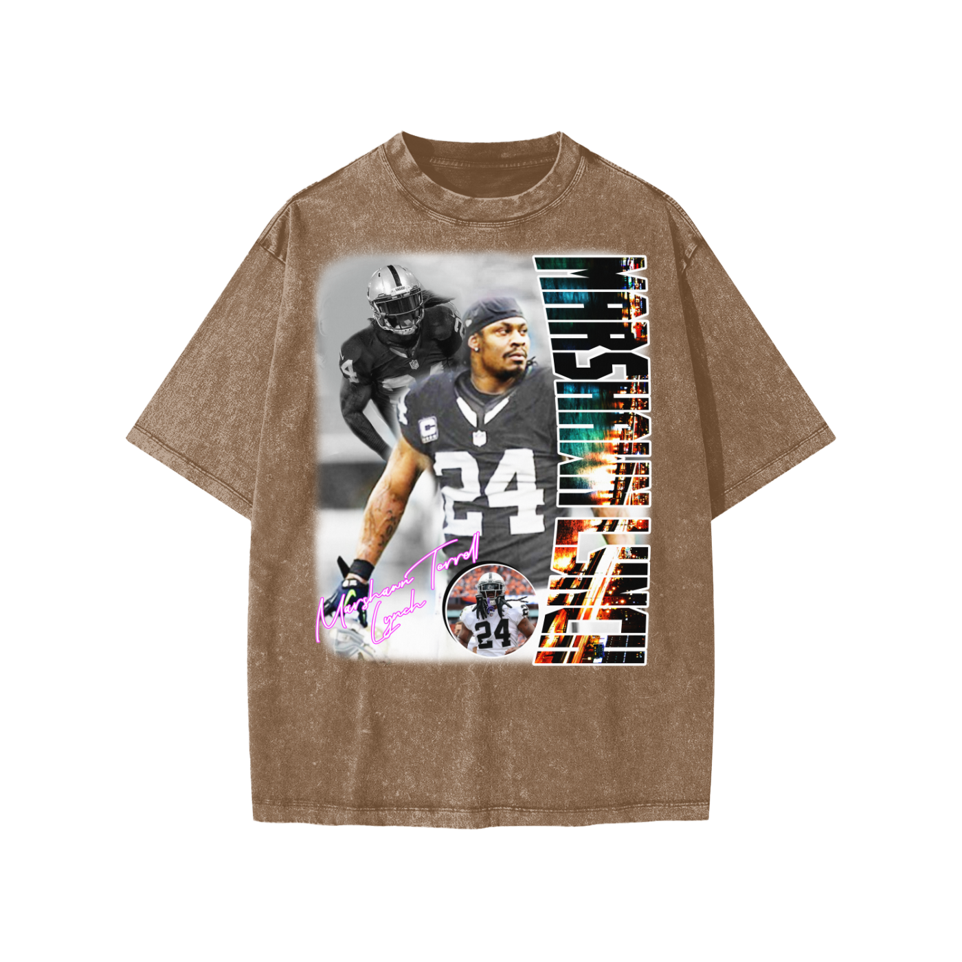 Snow Washed Kids' T-Shirt (MARSHAWN LYNCH) RAIDERS