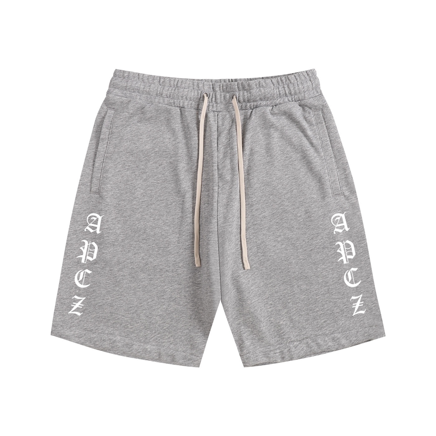 Essential Cotton Shorts (OLD ENGLISH) WHITE