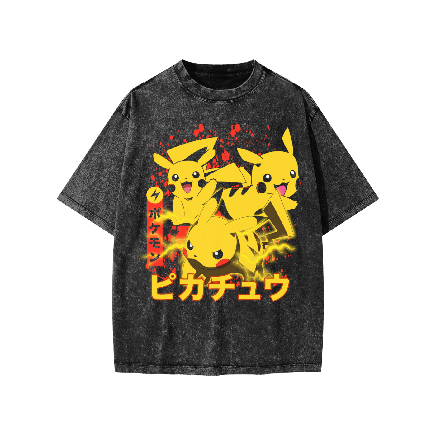 Snow Washed Kids' T-Shirt (PIKACHU)