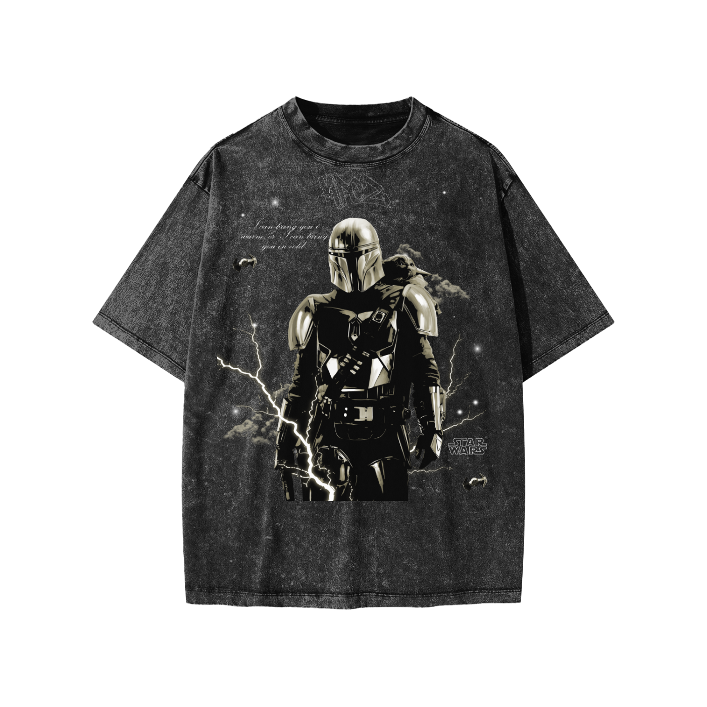 Snow Washed Kids' T-Shirt (MANDALORIAN)