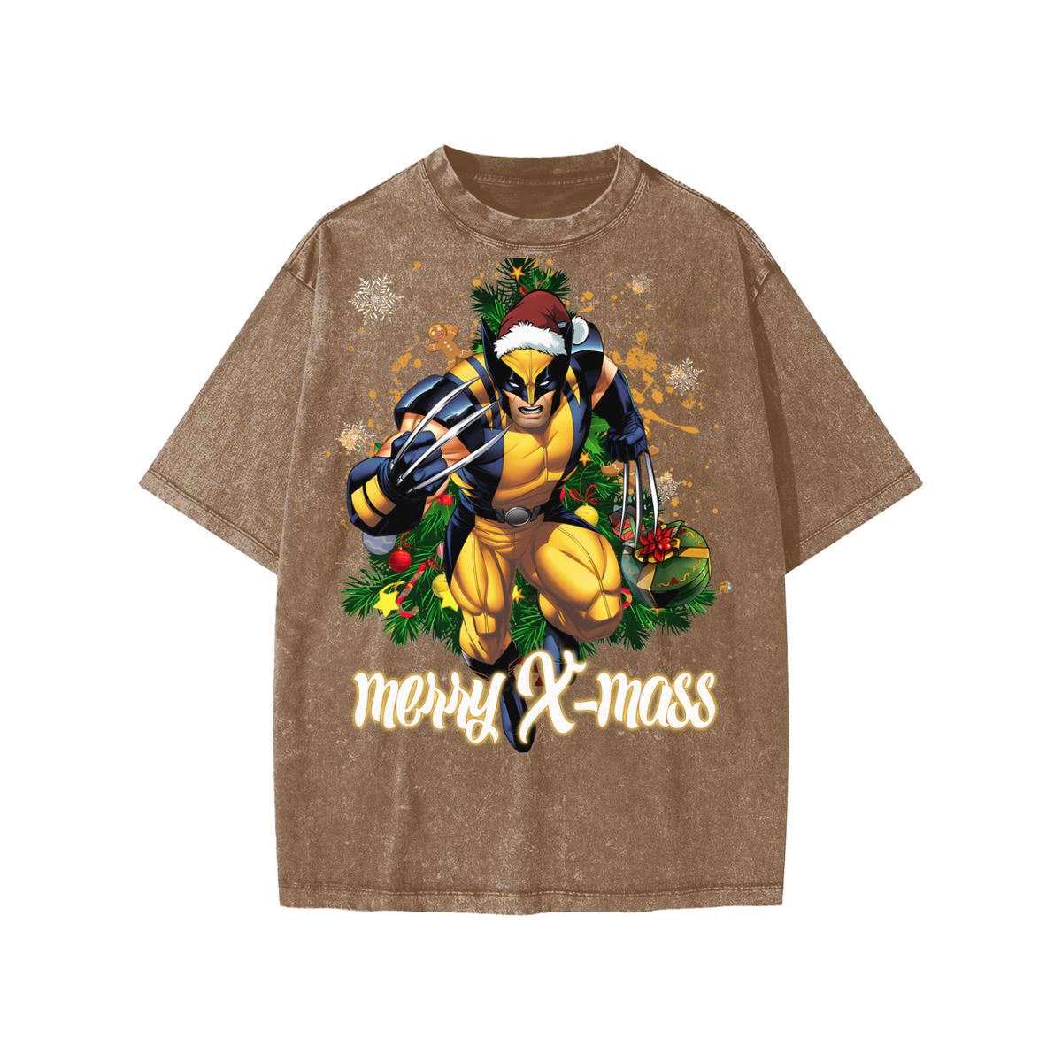 Snow Washed Kids' T-Shirt (HOLIDAY WOLVERINE)