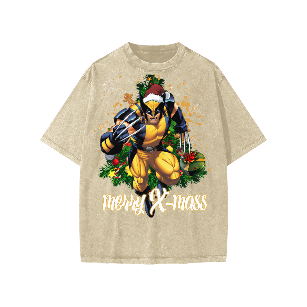 Snow Washed Kids' T-Shirt (HOLIDAY WOLVERINE)