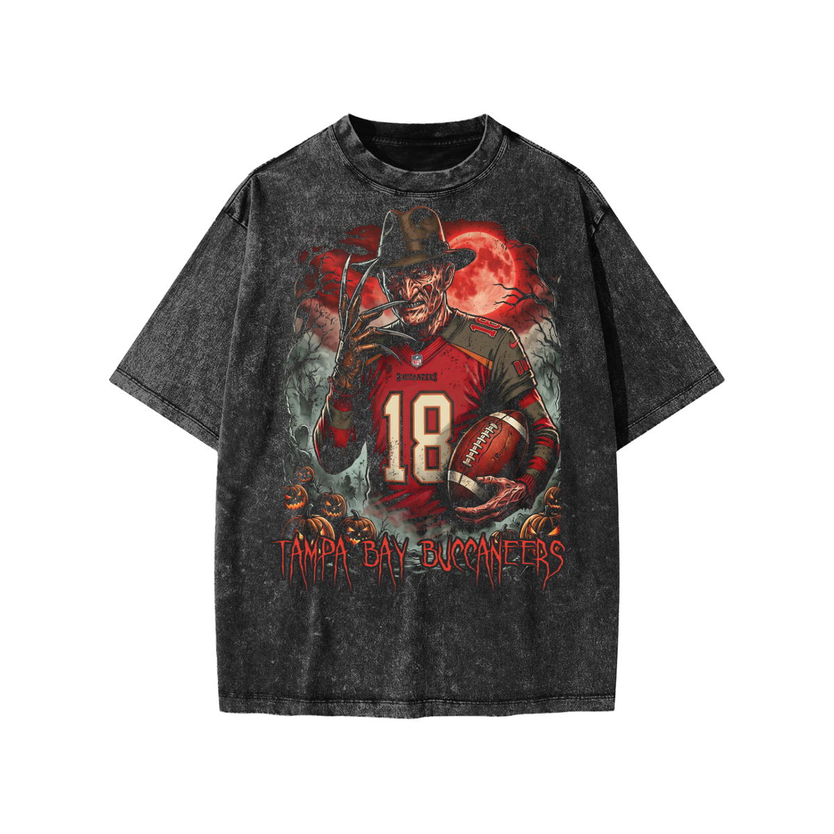 Snow Washed Kids' T-Shirt (BUCCANEERS SPOOKY)