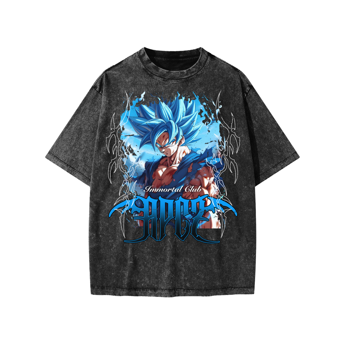 Snow Washed Kids' T-Shirt (IMC GOKU BLUE)
