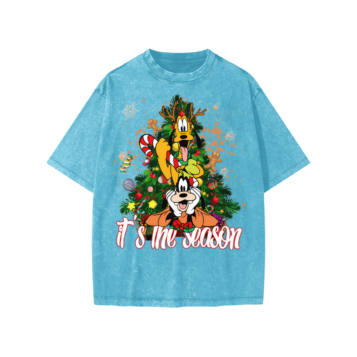 Snow Washed Kids' T-Shirt (HOLIDAY PLUTO & GOOFY)
