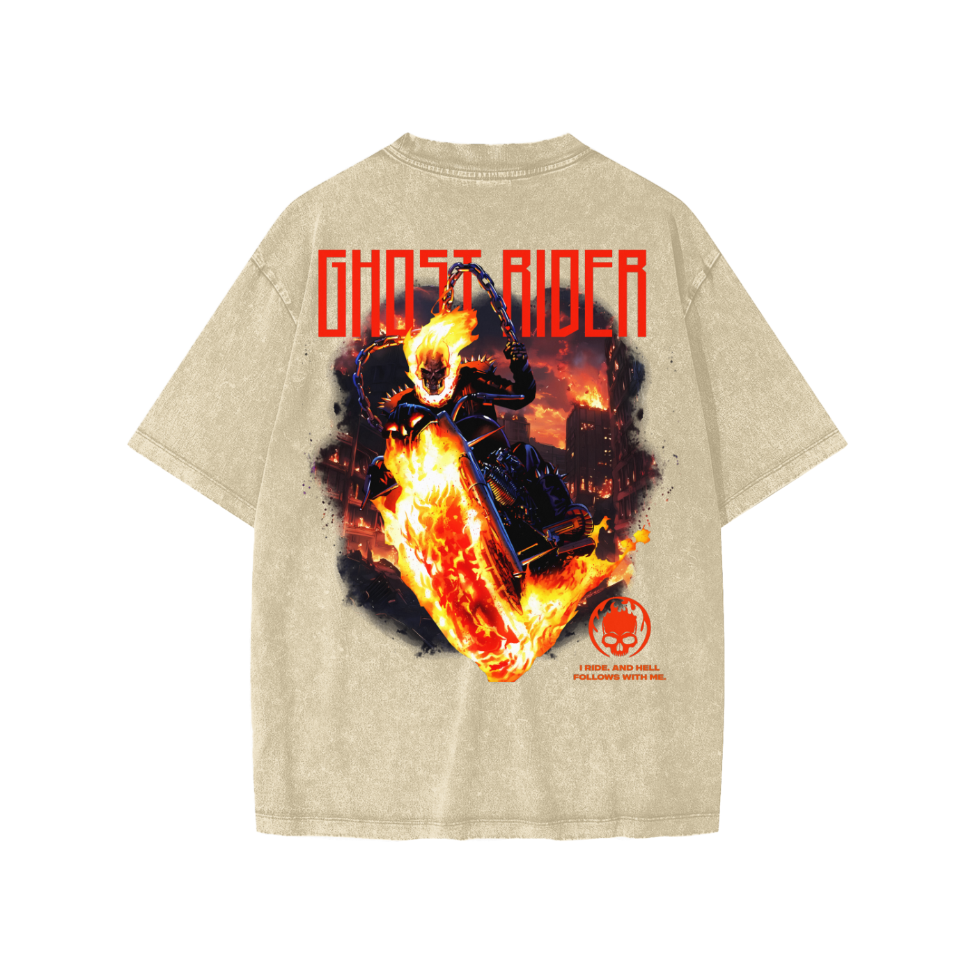 Snow Washed Kids' T-Shirt (GHOST RIDER)