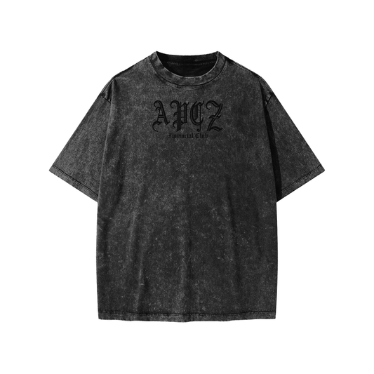 Snow Washed Kids' T-Shirt (OLD ENGLISH ) BLACK