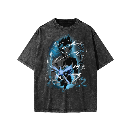 Snow Washed Kids' T-Shirt (SSJ BLUE VEGETA)