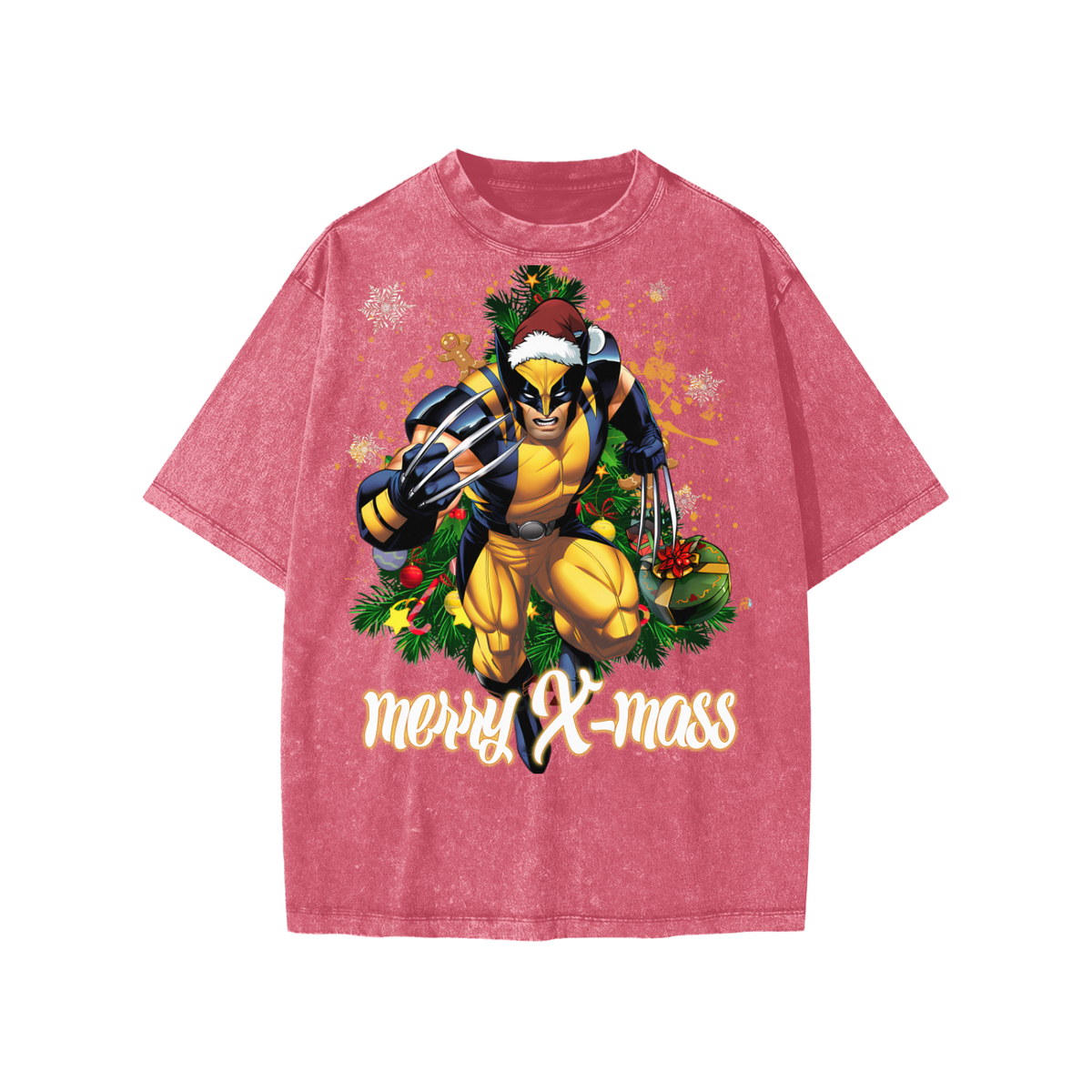 Snow Washed Kids' T-Shirt (HOLIDAY WOLVERINE)