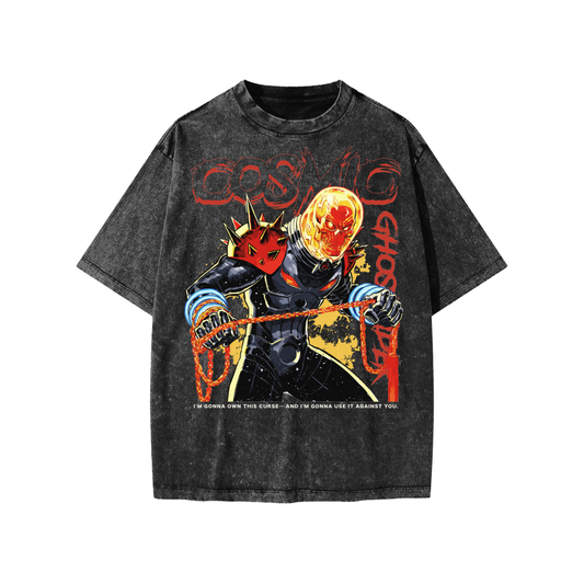 Snow Washed Kids' T-Shirt (COSMIC RIDER)