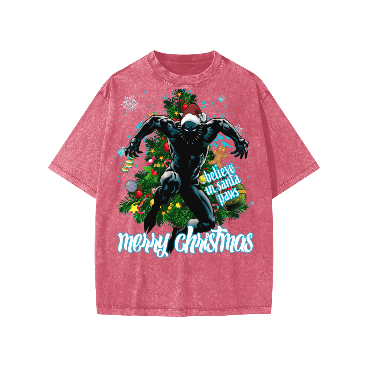 Snow Washed Kids' T-Shirt (HOLIDAY BLACK PANTHER)