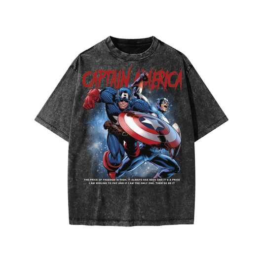 Snow Washed Kids' T-Shirt (CAPT AMERICA)