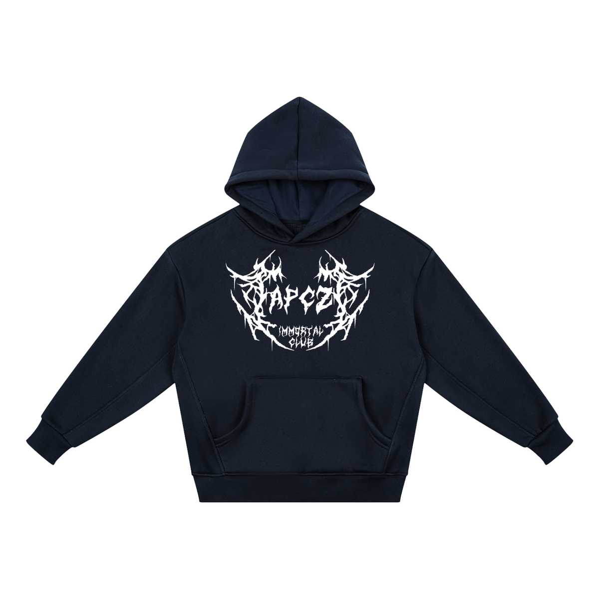 Essential Kids' Fleece Hoodie (APCZ ROCK) WHITE