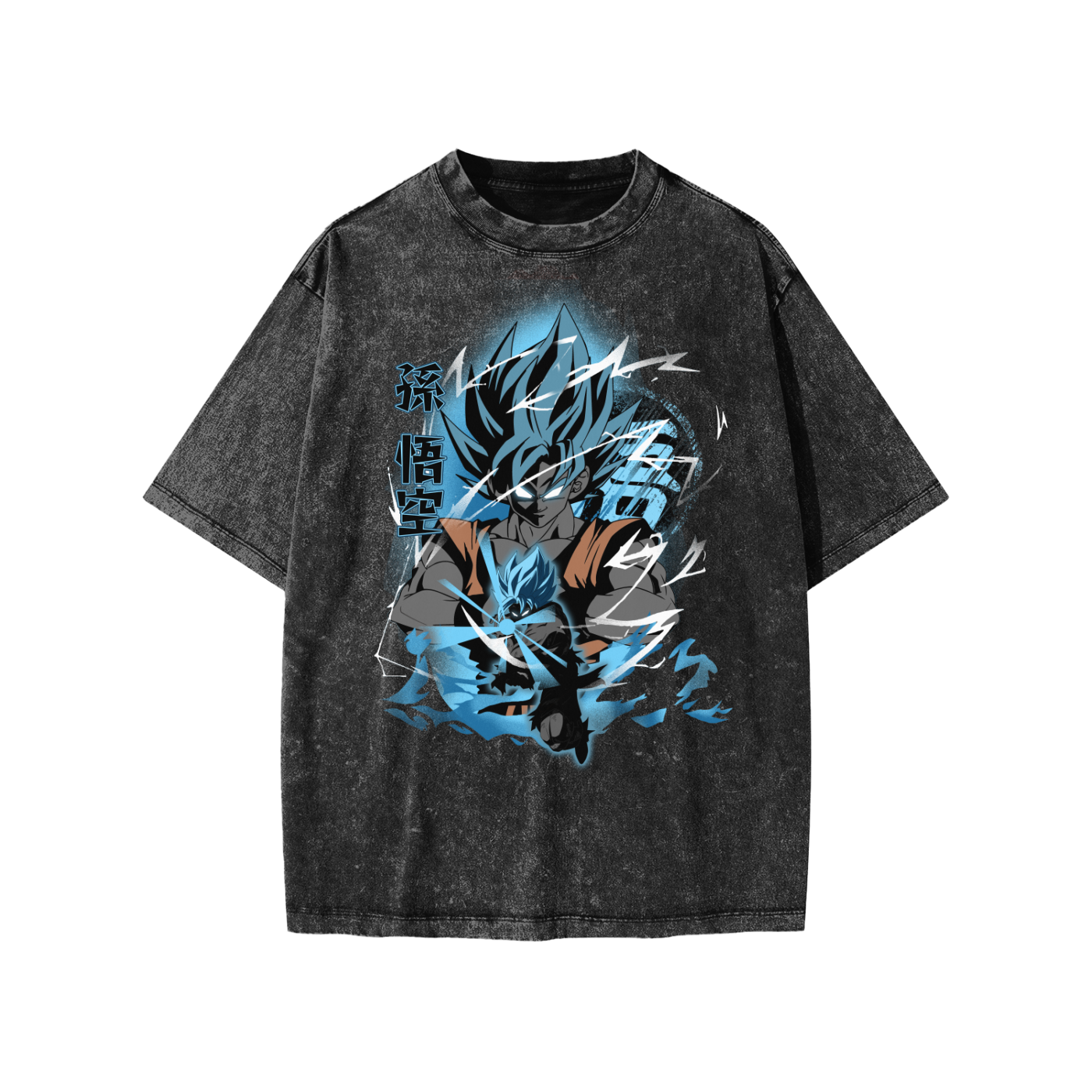 Snow Washed Kids' T-Shirt (SSJ BLUE GOKU)