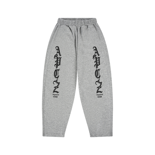 Kid's Loose Wide Leg Sweatpants (IMC OLD ENGLISH) BLACK