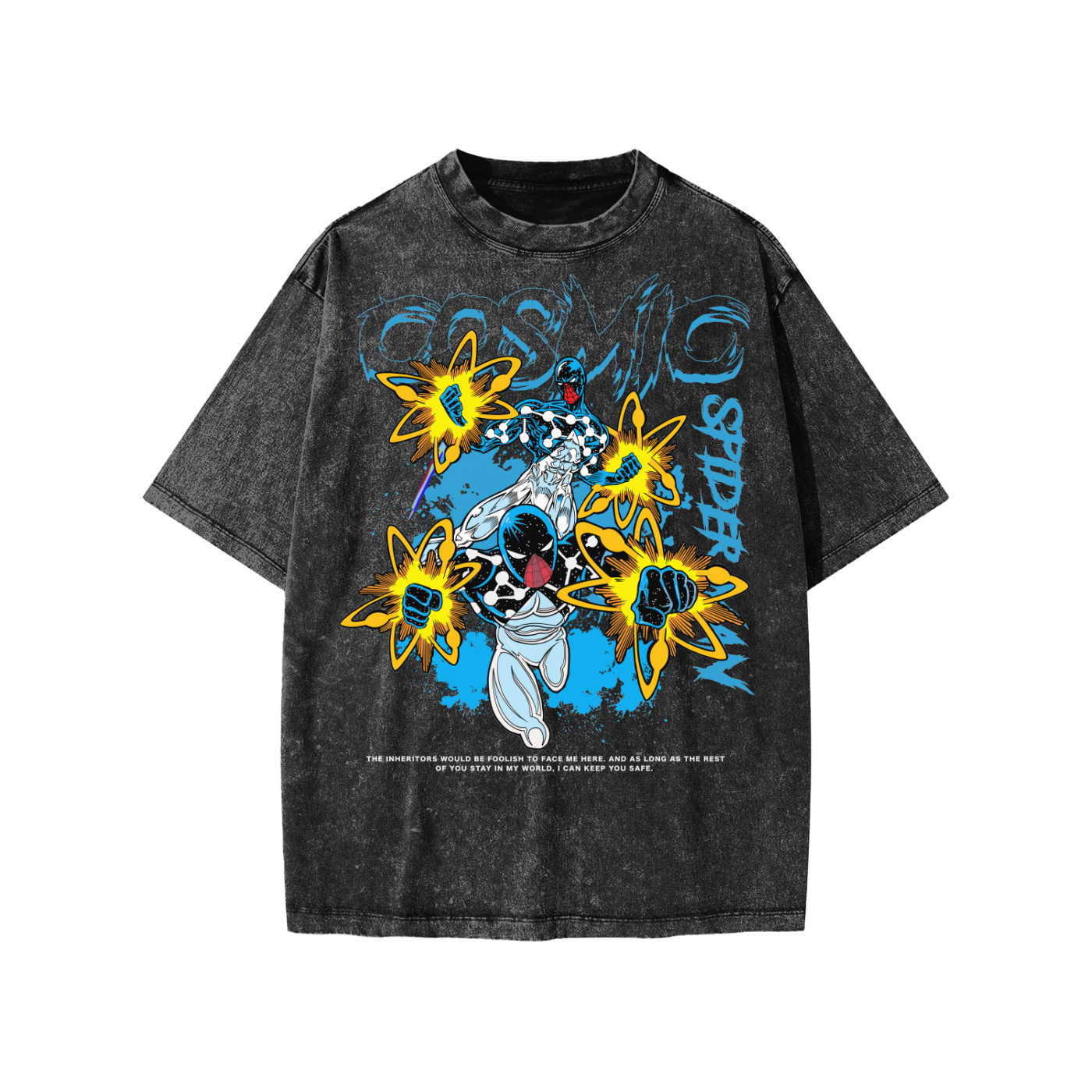 Snow Washed Kids' T-Shirt (COSMIC SPIDERMAN)