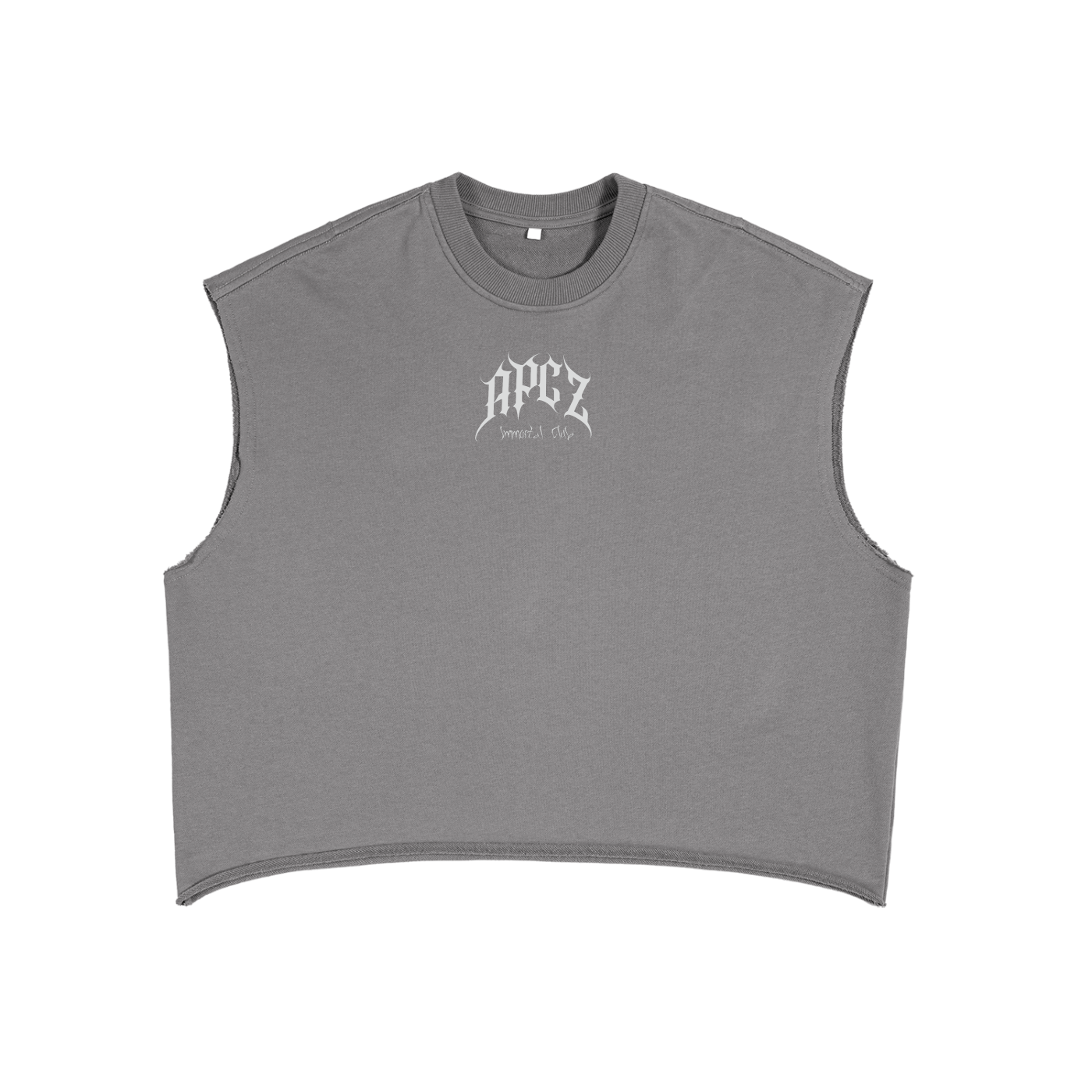 IMMORTAL CLUB CUTOFF (FRONT/BACK) WHITE