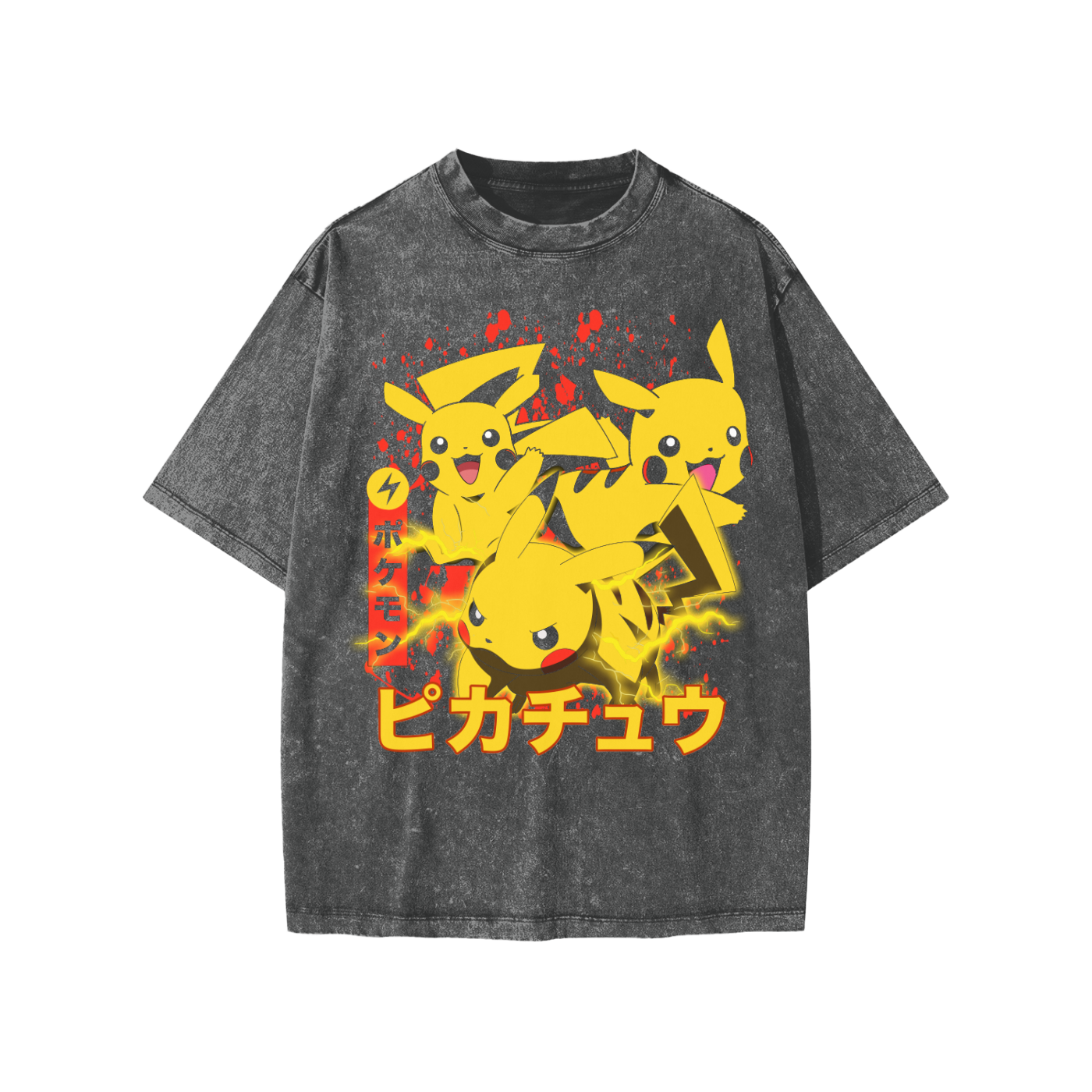 Snow Washed Kids' T-Shirt (PIKACHU)