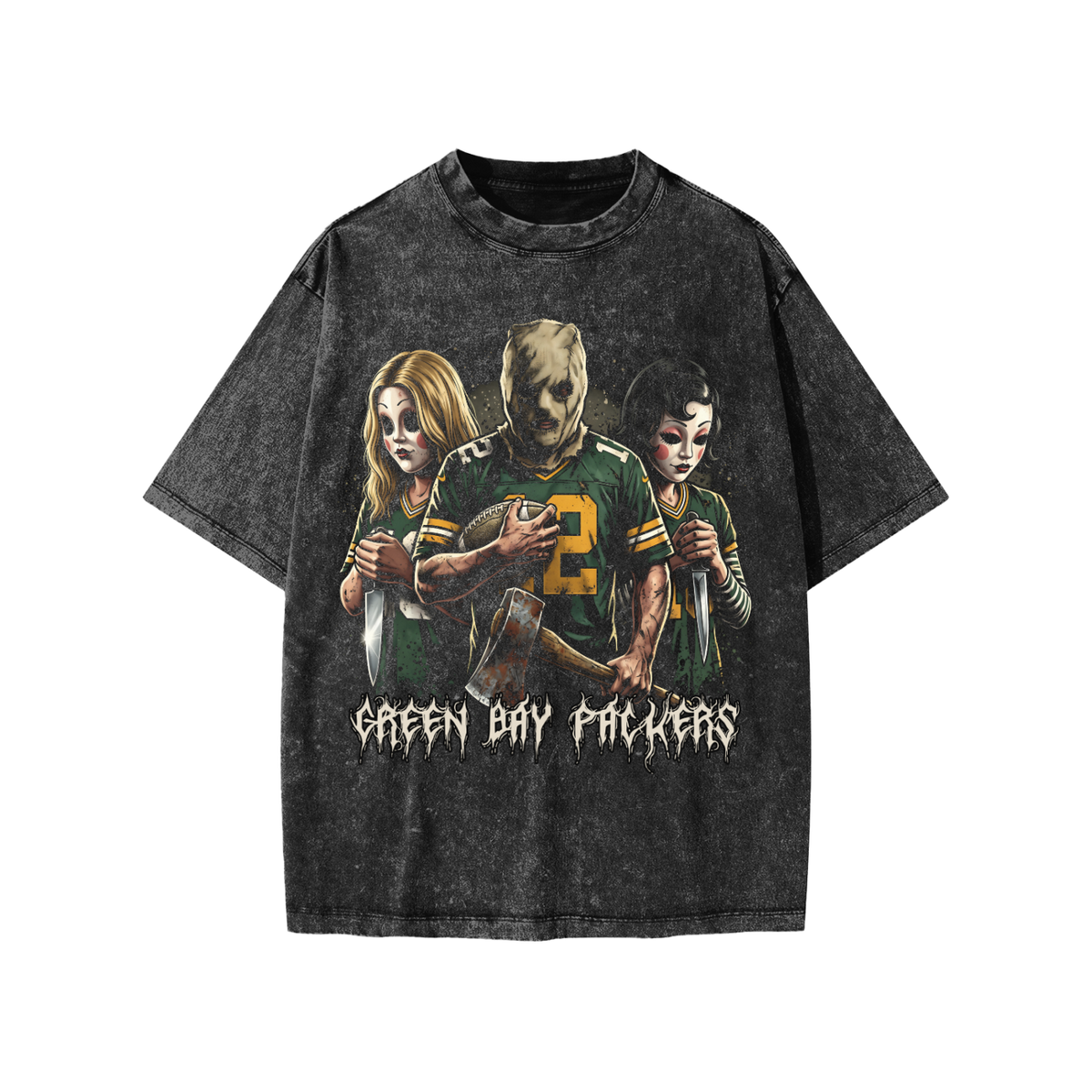 Snow Washed Kids' T-Shirt (SPOOKY PACKERS)