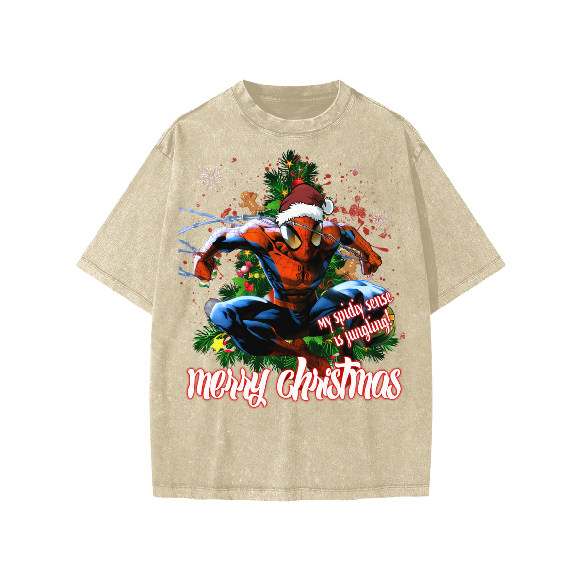 Snow Washed Kids' T-Shirt (HOLIDAY SPIDEY)